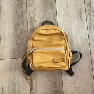Rebecca Minkoff yellow leather backpack